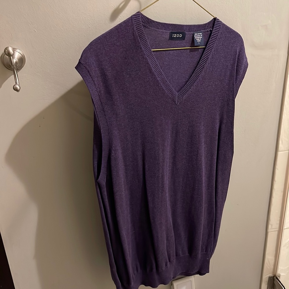 Purple IZOD sweater vest